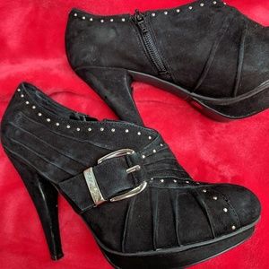 BCBG Studded Heeled Ankle Boots